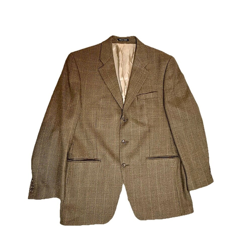 IZOD Lambswool Tweed Blazer – 42 Long – Made in Canada